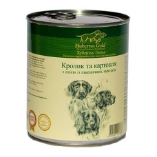 Консервы для собак Hubertus Gold кролик и картофель 800г
