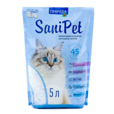 Наполнитель для туалета силикагелевый SANI PET 5л