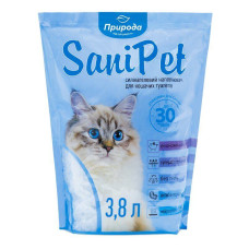 Наполнитель для туалета силикагелевый SANI PET 3.8л