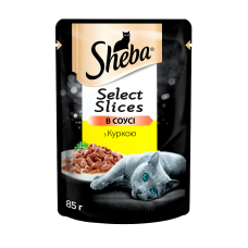 Влажный корм для кошек Sheba с курицей в соусе 85 г