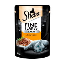 Влажный корм для кошек Sheba с индейкой в желе 85 г