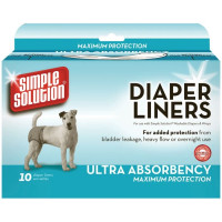 Гигиенические подгузники для животных Simple Solution Disposable Diaper Liners -Heavy Flow (10P)  - по 10шт