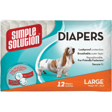 Гигиенические подгузники для животных большие Simple Disposable Diapers Large (12 p) - по 12шт