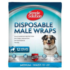 Гигиенический пояс для кобелей средняя Simple Solution Disposable Male Wrap Medium (12 p)
