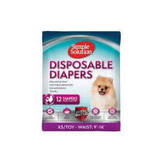 Гигиенические подгузники для животных малые Simple Solution Disposable Diapers XS/TOY (12 p)  - по 12шт