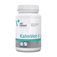 Vet Expert KalmVet Харчова добавка, що зменшує симптоми стресу у котів і собак, 60 капс.