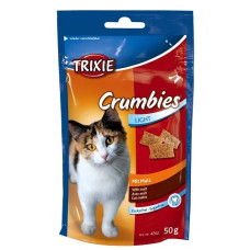 Лакомства для кошек Trixie Crumbies с выведением шерсти (4262)