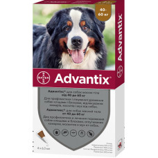Адвантикс (Advantix) для собак 40-60 кг капли от блох и клещей, Bayer