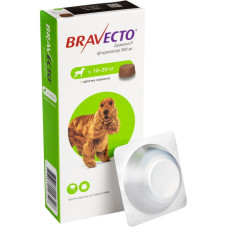 BRAVECTO (Бравекто) – Жевательная таблетка от клещей и блох для собак весом от 10 до 20 кг (1 таб.)