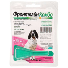 Frontline Combo (Фронтлайн Комбо) Spot On L Капли на холку для собак от клещей и блох 20-40 кг