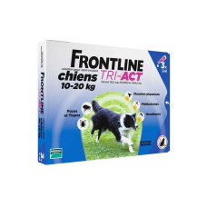 Капли Фронтлайн (Frontline TRI-ACT) от клещей, блох и комаров для собак весом от 10 до 20 кг