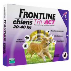 Капли Фронтлайн (Frontline TRI-ACT) от клещей, блох и комаров для собак весом от 20 до 40 кг
