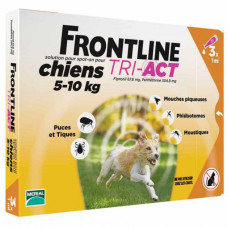 Капли Фронтлайн (Frontline TRI-ACT) от клещей, блох и комаров для собак весом от 5 до 10 кг