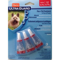Hartz Ultra Guard 3 в 1 Капли для небольших собак от блох и клещей от 7 до 14 кг (3шт)
