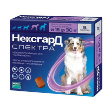 Нексгард (Nexgard Spectra) Таблетки от блох и клещей для собак от 15 до 30 кг