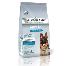 Arden Grange Sensitive puppy/junior для щенков и молодых собак, белой рыбой и картофелем