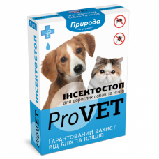 Капли от блох и клещей для собак и кошек Инсектостоп, ProVET