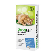 Таблетки Дронтал (Drontal) для кошек от глистов, Bayer
