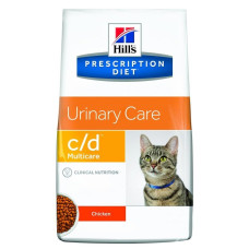 Лечебный корм Хиллс для кошек – Hill’s Prescription Diet Feline c/d Multicare мочекаменная болезнь (курица)