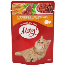 Консервы для кошек МЯУ! с печенью