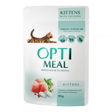 Консервы для котят OptiMeal (Оптимил) с курицей