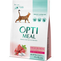 Optimeal (Оптимил) корм для кошек с телятиной
