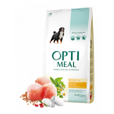 Optimeal Dog Adult Maxi корм для собак крупных пород Оптимил с курицей