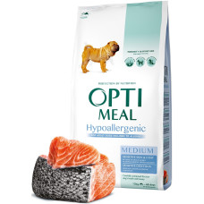 Optimeal Dog Adult Medium Hypoallergenic корм для собак средних пород Оптимил с лососем 12 кг
