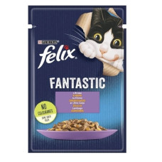 Консервований корм Purina Felix Fantastic с ягненком в желе 85 г