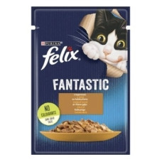 Консервований корм Purina Felix Fantastic  с индейкой в желе 85 г