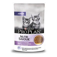Консервированный корм Purina Pro Plan Junior Nutrisavour Mousse with Turkey Кусочки в паштете с индейкой для котят