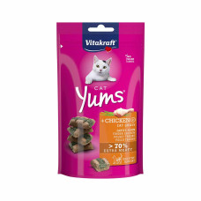 Лакомство для кошек Vitakraft Yums с курицей и кошачьей мятой, 40 г