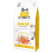 Сухой корм для кошек, требующих ухода за кожей и шерстью Brit Care Cat GF Haircare Healthy & Shiny Coat