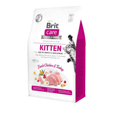 Сухой корм для котят, для здорового роста и развития Brit Care Cat GF Kitten HGrowth & Developmen
