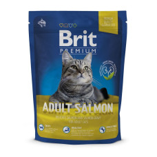 Сухий корм для кошек с лососем Brit Premium Cat Adult Salmon