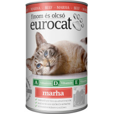 EuroCat консервы для кошек со вкусом говядины 415г