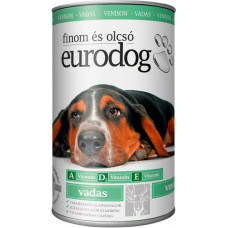 EuroDog консервы для собак со вкусом дичи (оленина) 1240г