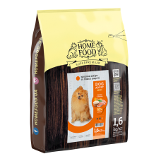 Home Food Dog Adult гипоаллергенной сухой корм для взрослых собак малых и средних пород Телятина с овощами