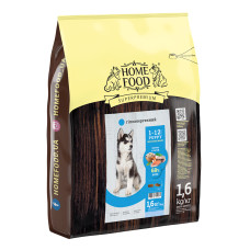 Home Food Puppy Medium Maxi гипоаллергенный сухой корм для щенков средних и крупных пород форель с рисом