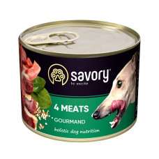 Влажный корм для взрослых собак Savory с четырьмя видами мяса