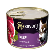 Влажный корм для взрослых собак Savory с говядиной