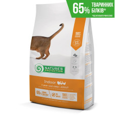 Nature's Protection Indoor сухой корм для взрослых кошек живущих в помещении с мясом птицы