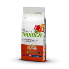 Trainer Natural Adult Medium Con Pollo Fresco, Riso & Aloe Vera для взрослых собак средних пород