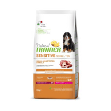 Natural Trainer Dog Sensitive Puppy&Junior Medium&Maxi With Duck  корм для щенков средних и больших пород с уткой